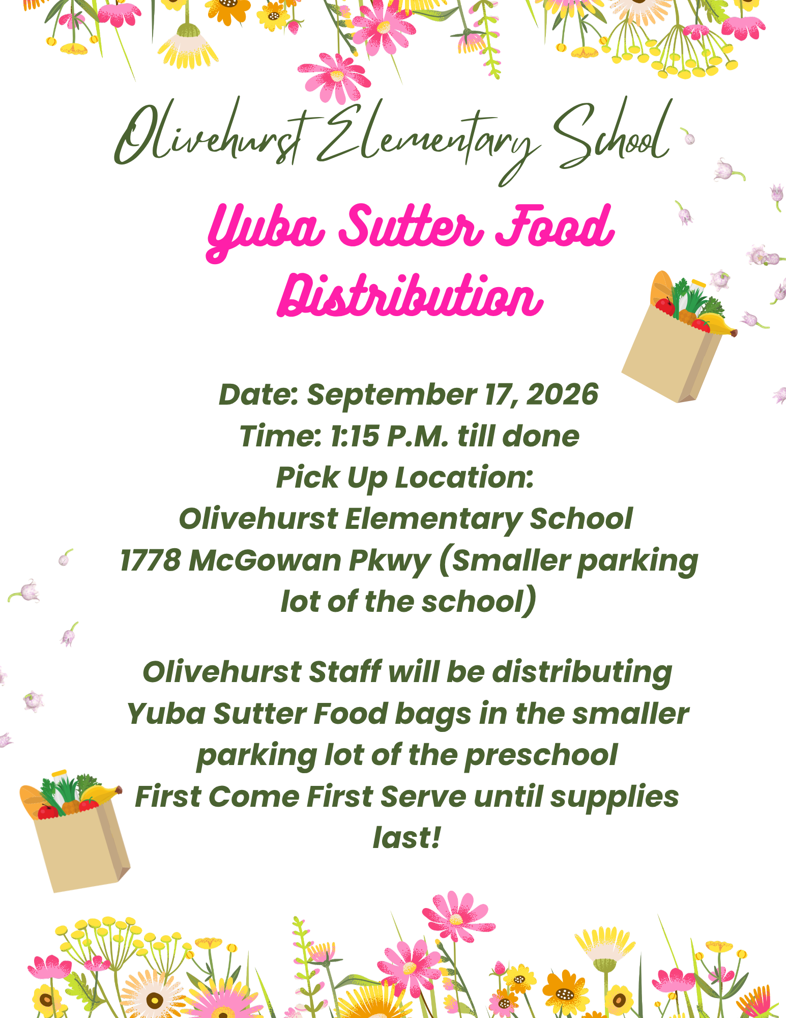 Yuba Sutter Food Distribution