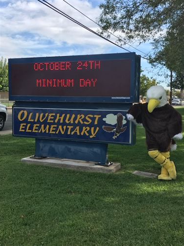 olivehurst school sign